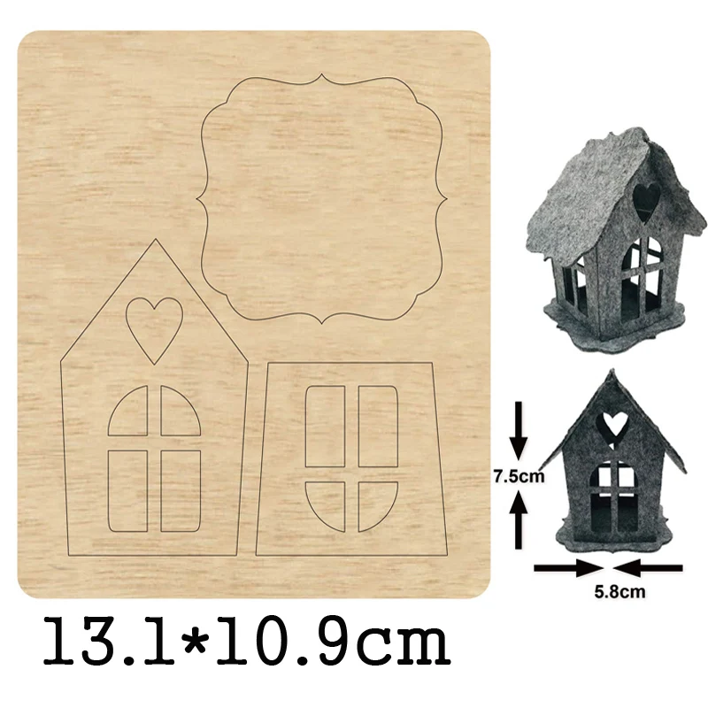 DIY Lantern Ozdoby Dekoratívne rezné matrice 2021 NOVÉ Die Cut & Wooden Dies pre kožené látkové papierové remeselníky Vianočné prívesky