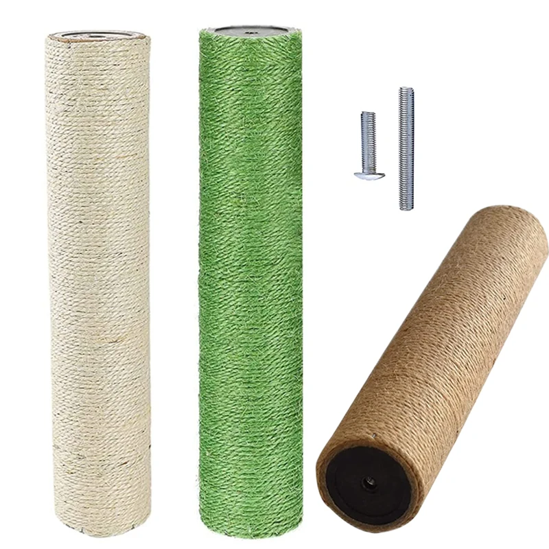 DIY mačka poškriabanie stĺpca Výmena stĺpca pre mačku Tree Cat Tower Nábytok Kittens Scratch Pole s príslušenstvom skrutky M8