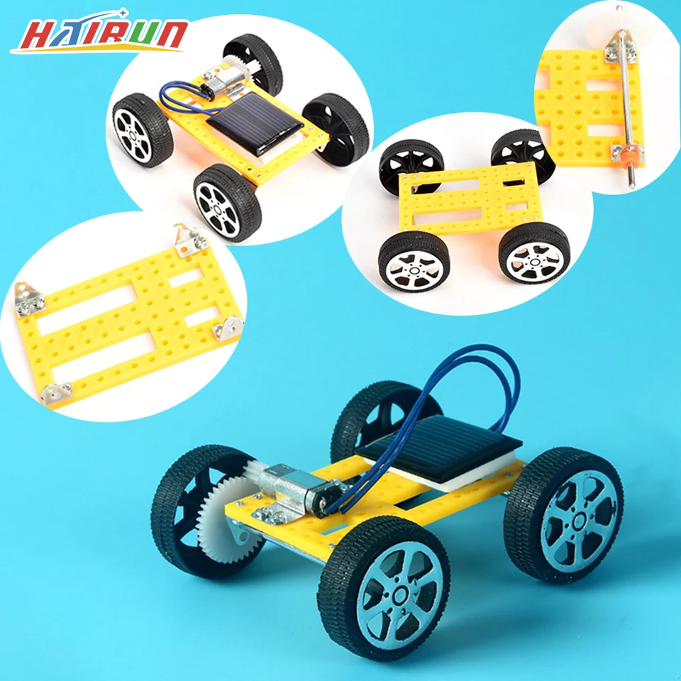 DIY mini solárne hračkárstvo pre deti pre deti solárna energia Zostavená energeticky poháňaná automobilová hračky pre deti pre deti novinky darček