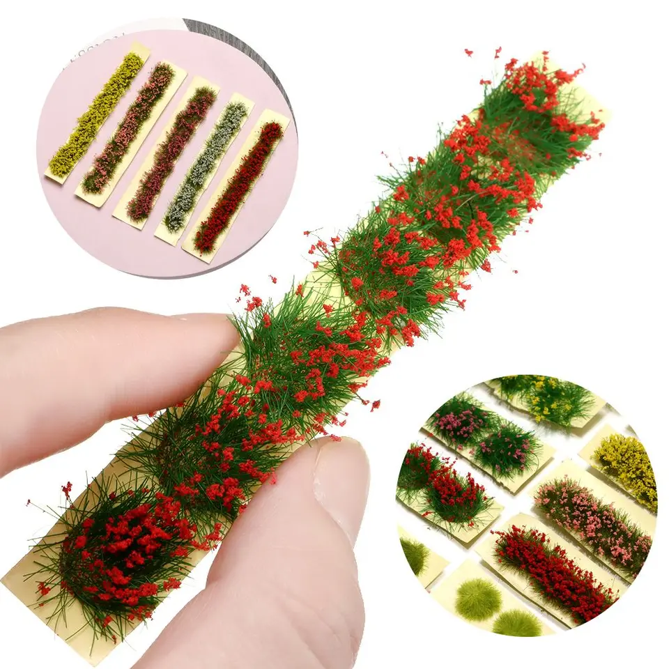DIY Miniatúrna záhrada Decor Durable Static Scenéria Model krajina Wargame Grass TUFS TUFTS BUDOVANIE