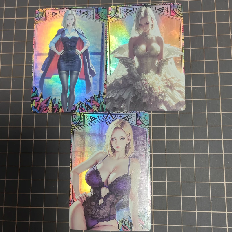 DIY One Piece Dragon Ball Naruto Tsunade Android 18 Boa · Hancock Flash Card Anime Periférna hra Game Card Card Darček
