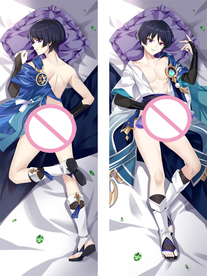 DIY personalizované anime Scaramouche Wanderer Dakimakura vankúš Objíma vankúš vankúš na vankúšový obal obojok obojstranný výtlačok
