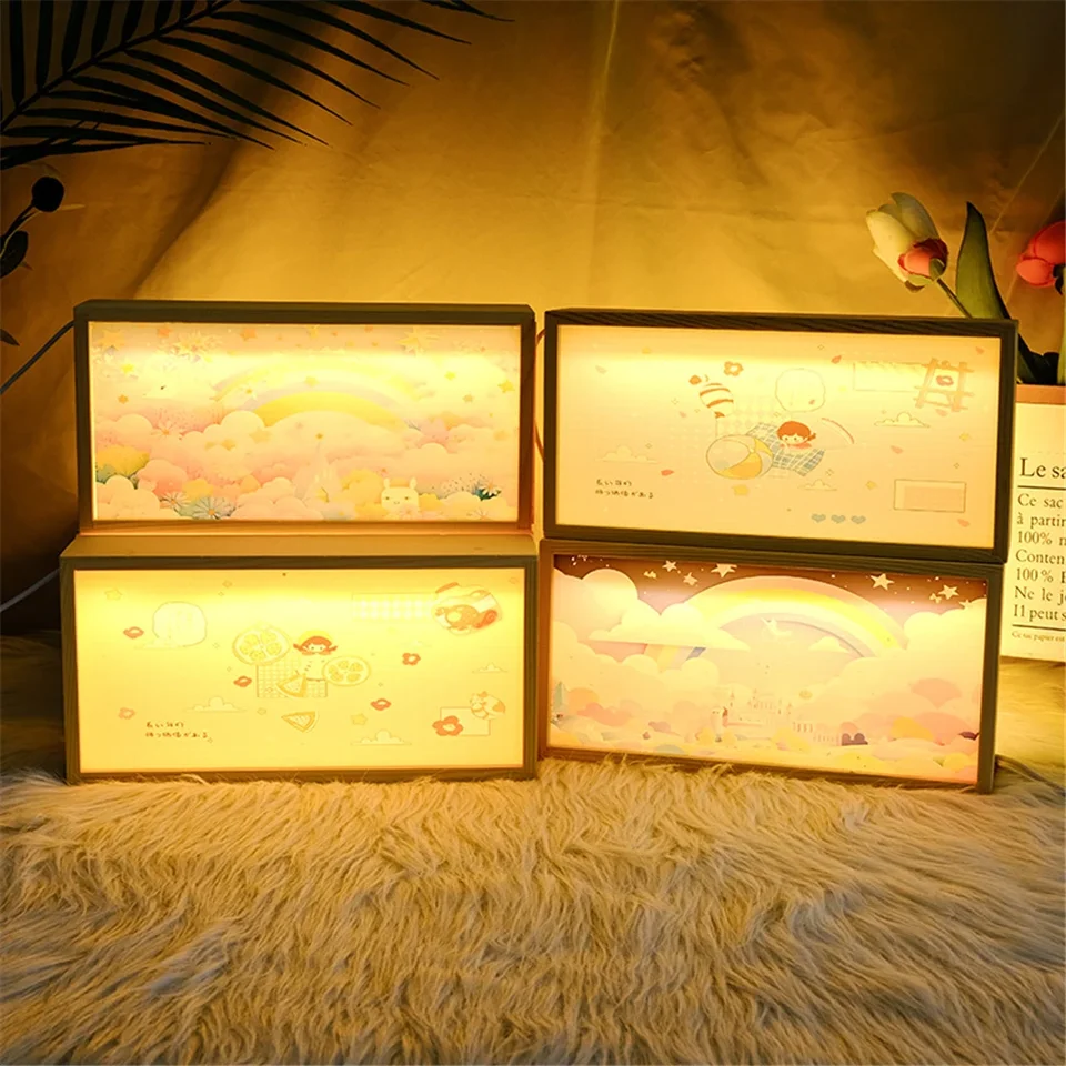 DIY Photo rám s LED svetlom môže prispôsobiť váš osobný obrázok vynikajúce narodeninové darčeky pre deti domáca dekorácia