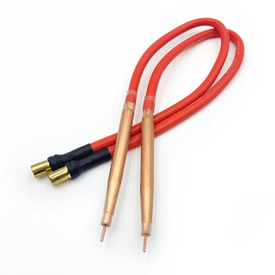 DIY pulzné zváracie zváracie zváranie pero čistý medený kábel hliníka Brazing ihla vyrobená pre zváranie bodového zvárania 18650 26650