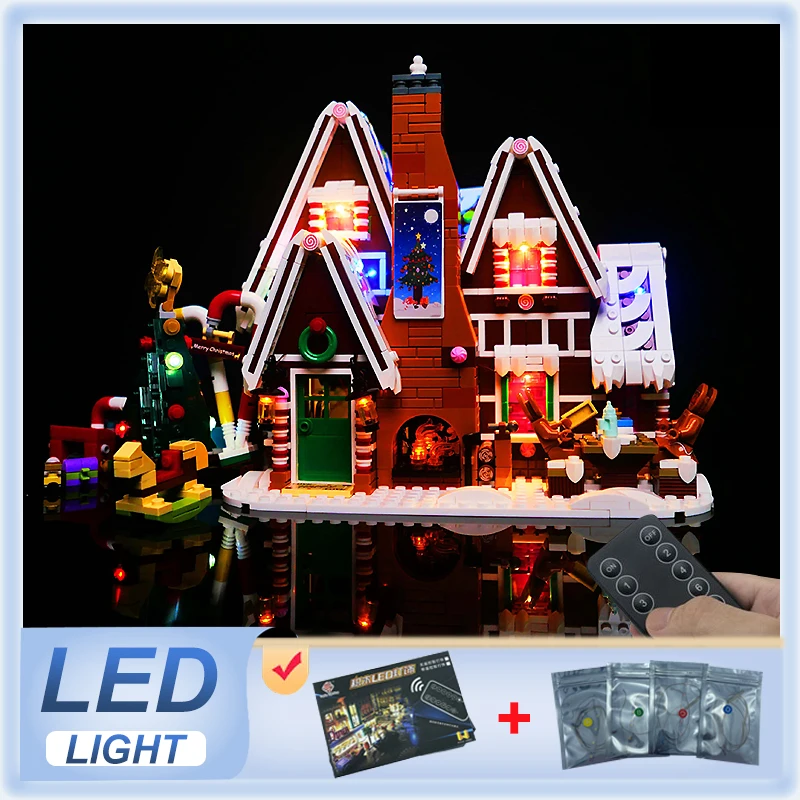 DIY RC LED SVETKÁ KIT PRE LEGO 10267 Perníkové domy (Iba LED svetlo, bez modelu blokov)