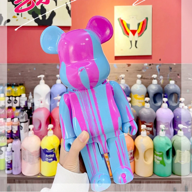 DIY ručne maľované tekutiny Bear Painting Building Buve