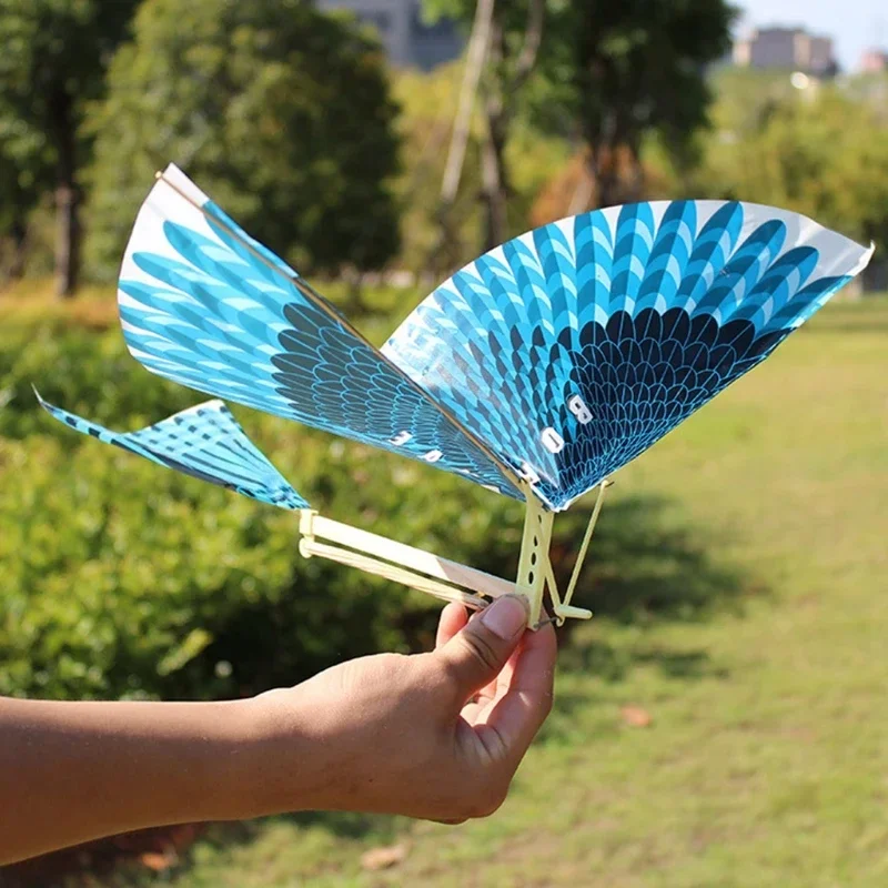 DIY ručne vyrábané gumové pásmo Power Bionic Air Plane Ornithopter Birds Modely vedecké draky hračky pre deti