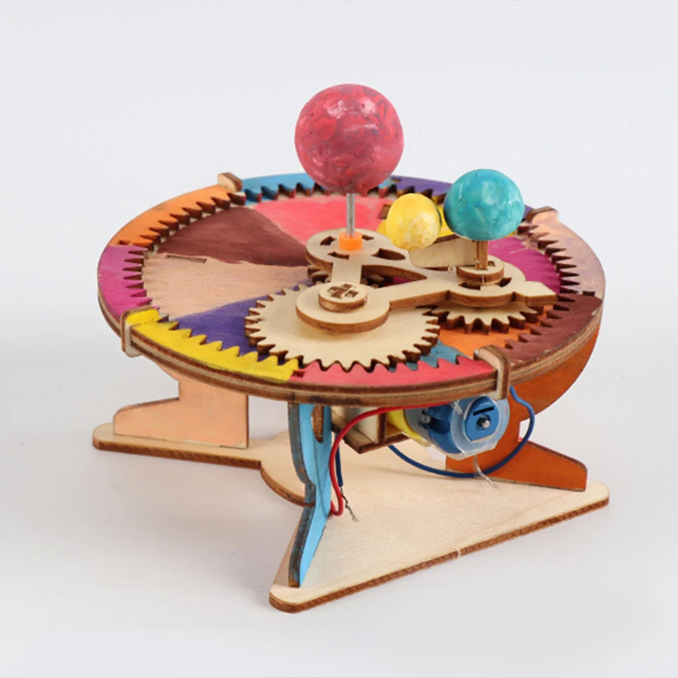DIY Science Toys Kids Slnečný systém Astronomy Sun Earth Moon Planet Toy Hračka