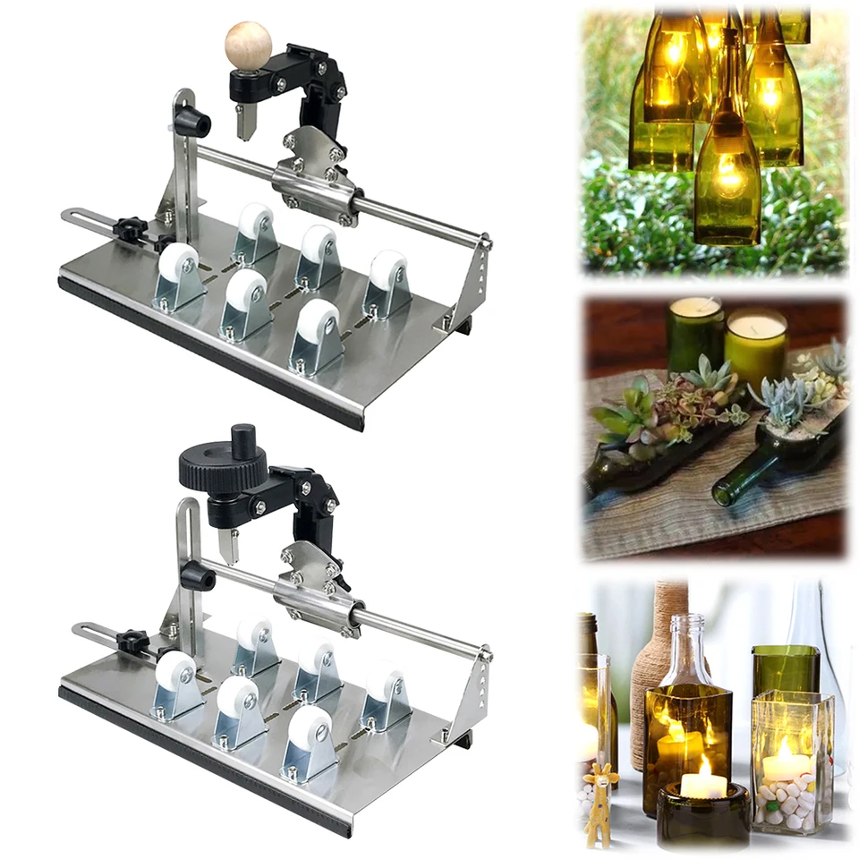 DIY sklenené rezanie nástroja Víno Sklenené sochy s pivami pre guľatý štvorcový fľaša pre fľaše whisky s likérom piva