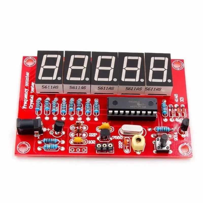 DIY súpravy RF 1Hz-50MHz kryštálový frekvenčný počítadlo Digitálny LED metra Digitálny LED tester