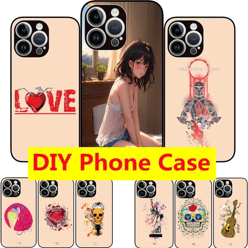 DIY Temperovaný sklenený telefón pre telefón Samsung S8 S9 S10 plus vlastný nárazový odolný kryt pre Samsung S20 S21 Fe S22 Plus S23 Ultra Funda