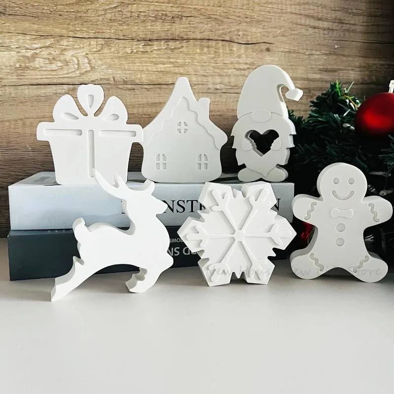 DIY vianočné živice formy Snehová vločka Sviečka držiak silikónová živicová pleseň