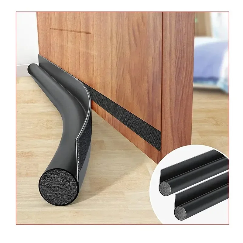 DIY vodotesné tesnenie dverí Dvere spodná tesnenie zvukovo zvukovo zvukovo zvukovou izoláciou Weatherstrping Foam pásková spálňa Spálňa Cuttable Cuttable