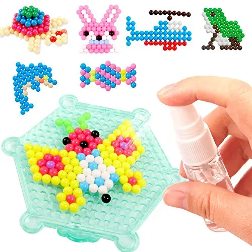 DIY Water Spray Magic Piery ruky Výroby 3D korálky Puzzle Vzdelávacie hračky pre deti Kit s loptičkami drevené hračky