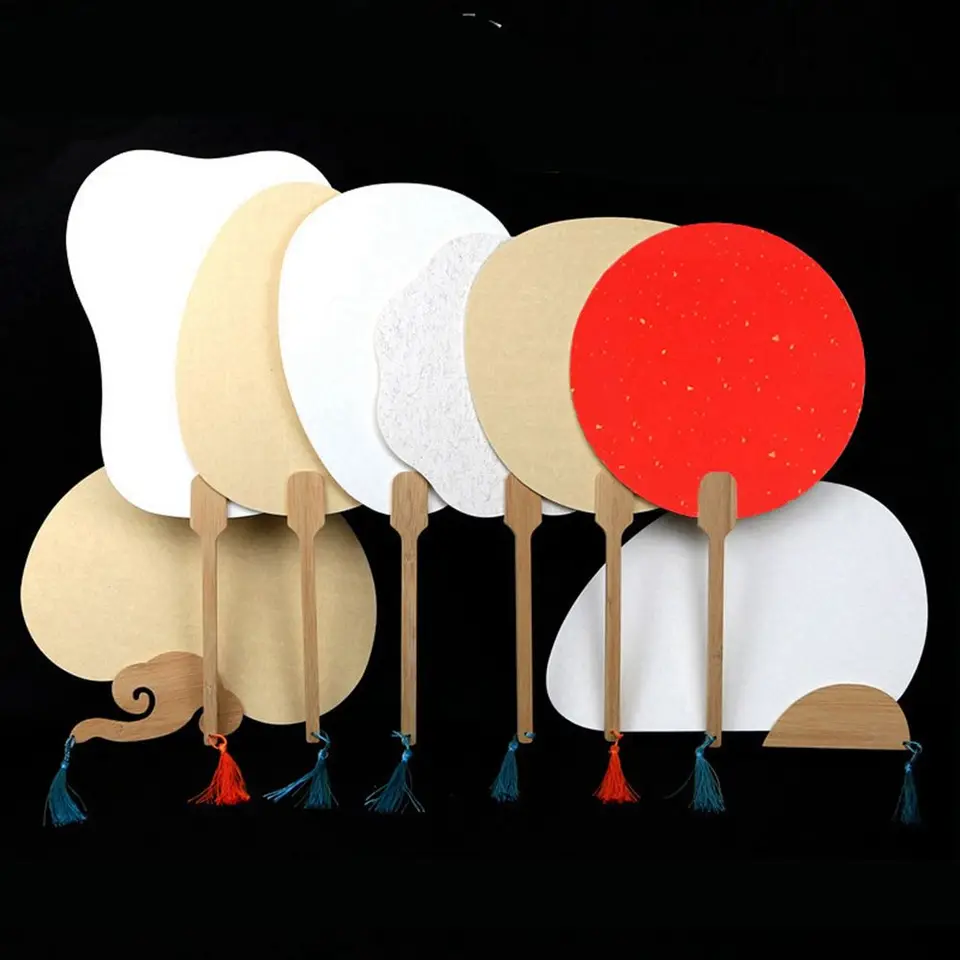 DIY Xuan Paper Fans Čínska kefa na kefu kaligrafia atrament maľba Painting Paper Paper Fanúšikov