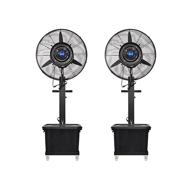 Dizajn 43 palcov Veľký priemyselný podlahový vzduch chladič hmly stojaci podstavový ventilátor s nádržou na sprejovú vodu