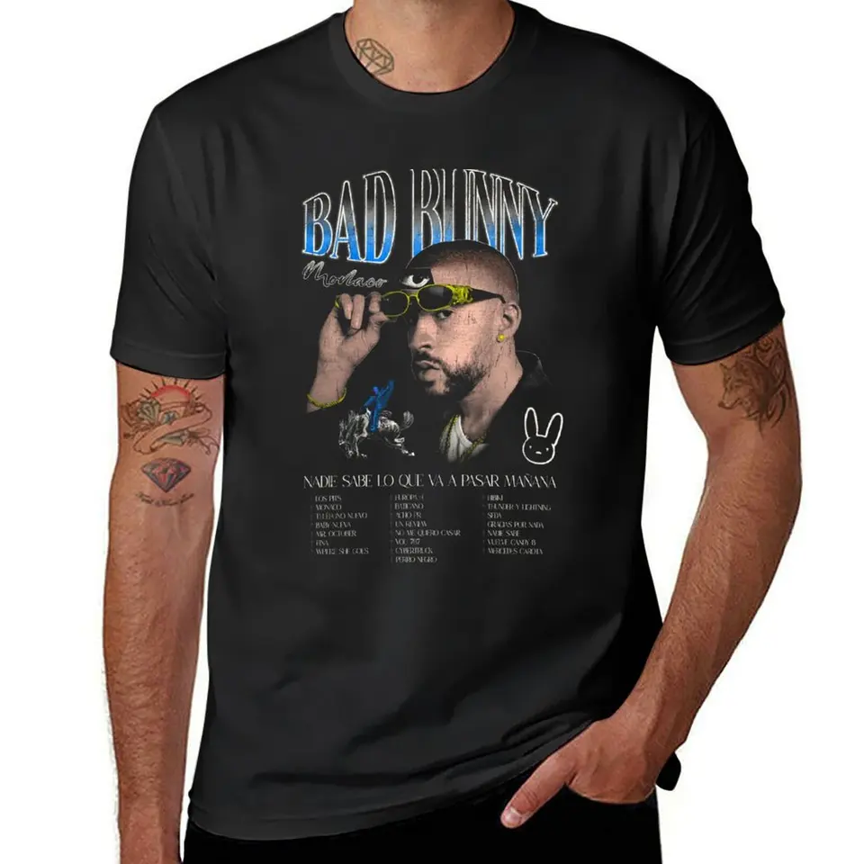 Dizajn Bad Bunny Monaco Tričko s rýchlym sušením tričiek pre mužov rýchle sušenie