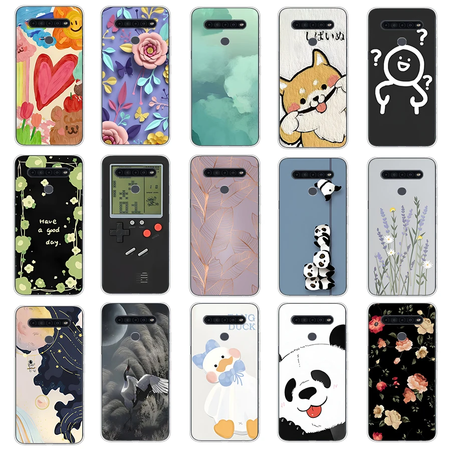 Dizajn puzdra pre LG G7 Thinq K41S Design Design Soft Silikone TPU Telefón Zadný chránený kryt puzdro Capa Coque Shell