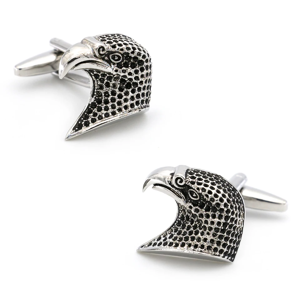 Dizajn zvierat Eagles CuffLinks for Men Kvalitný materiál medi Čierna farebná manžeta