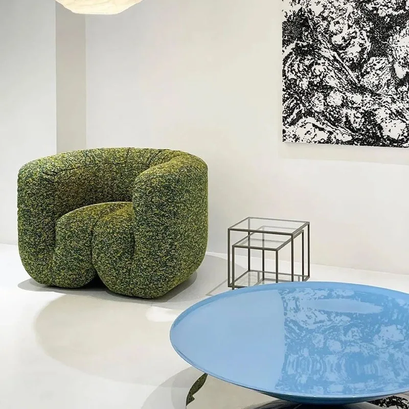 Dizajn špongia Nordic Stolička Obývacia izba Rameny Rast Floor Puffs kreslo stoličky lenivý ergonomický hotel fauteuil salón domáci nábytok