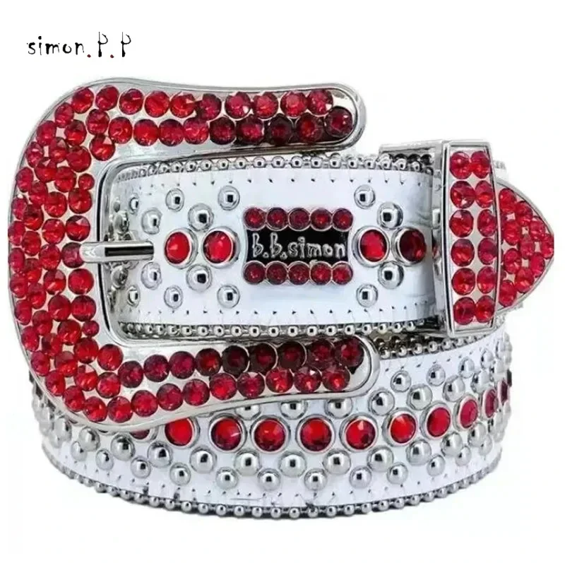 Dizajnér BB Belt Belt Belt pre mužov Ženy Ženy lesklý diamantový pás Čierny na čiernej modrej bielej multikoferickejfarebnosti s blingovým kamienka ako darček