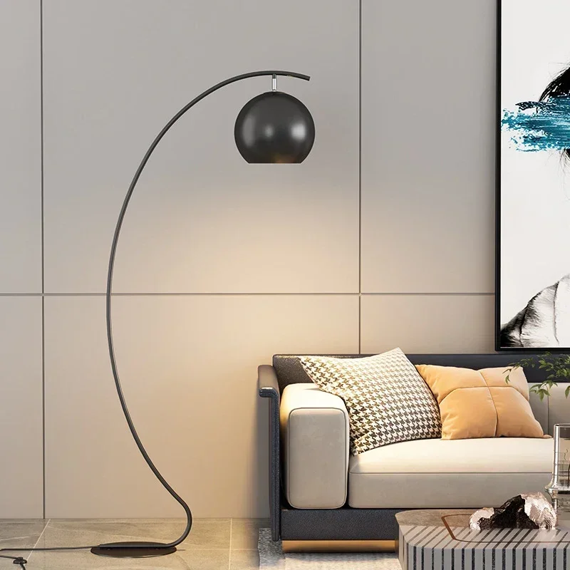 Dizajnér Minimalistická rybárska lampa LED lampa Čierna žltá pohovka študovňa Atmosféra Umelecká špičková dekoratívna osvetlenie