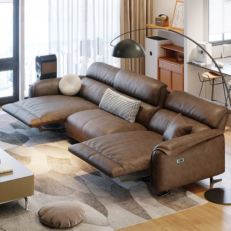 Dizajnér Moderná obývacia izba Sofas Soft Lazy Relax Relax Decliner Sofa 4 Osoba Divano Letto Apartmánový nábytok