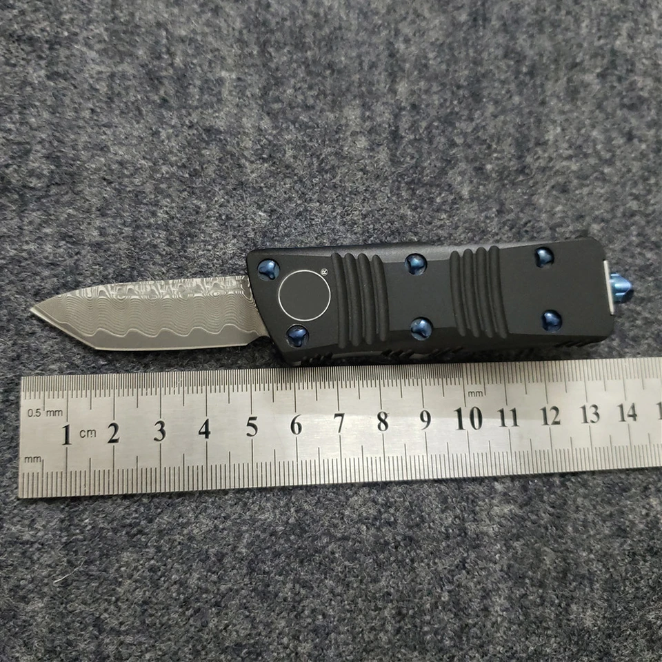 Dizy obchod mini vreckový nôž Damascus oceľ Outdoor prežitie taktické nástroje EDC