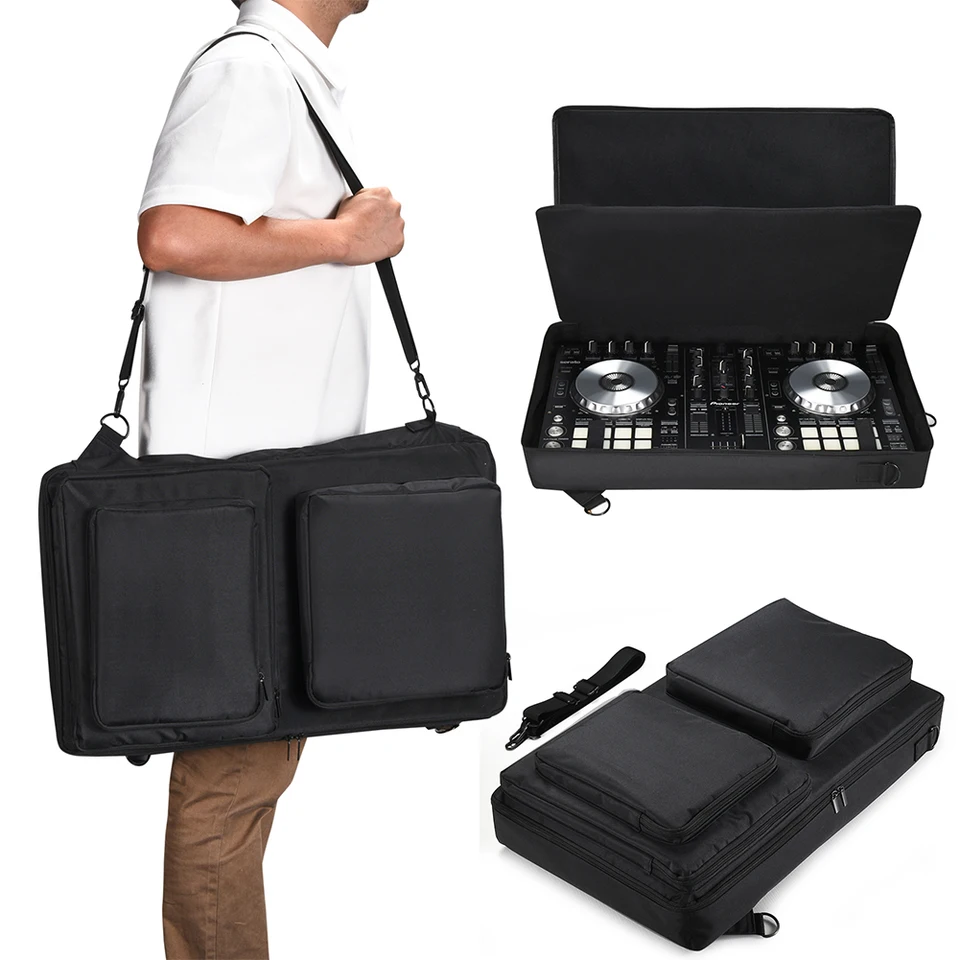 DJ Controller Ramery Roace-odolný prenosný prenosný vrecko na rameno nastaviteľný ramenný popruh pre priekopník DDJ-SR2 2023/ DDJ-SR 1. gen