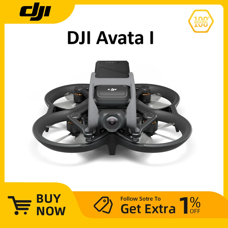 Dji Avata Drone iba FPV QuadCopter 4K HD Camera Super široký 155 ° FOV, vstavaný ochranný kryt vrtule, HD nízko latencia prenos