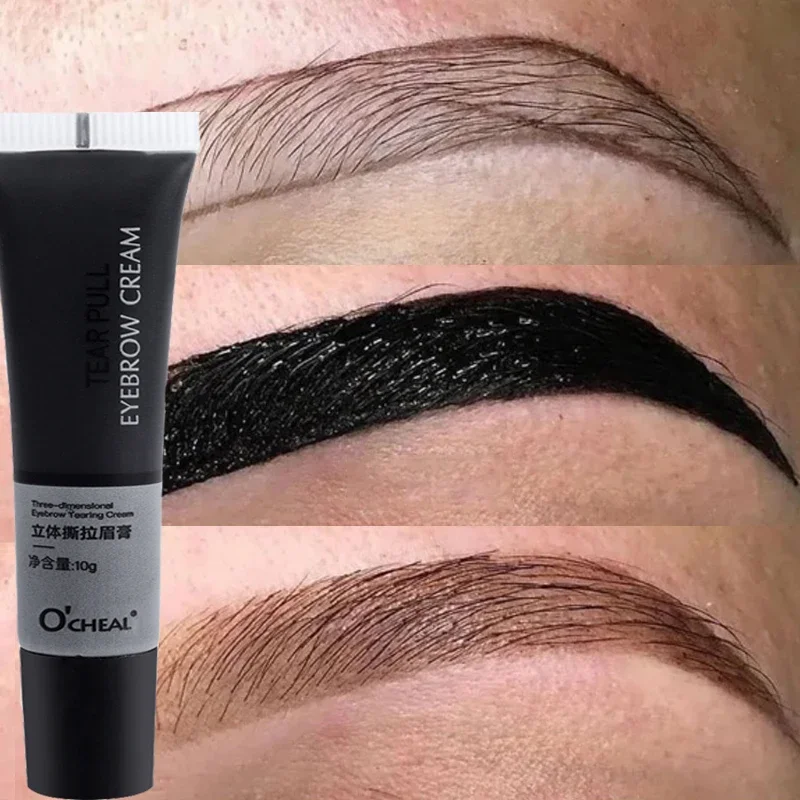 Dlhodobé odlupovanie obočia s krémom polotrvalo permanentné obočie make-up tetovanie Tint Tint Waterproof Farbar Farbrow Gél Zvýšenia kozmetiky kozmetika