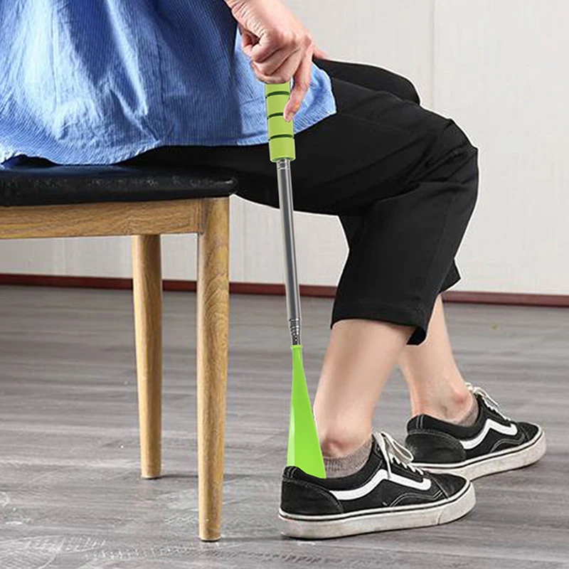 Dlhá nastaviteľná vytiahnuteľná obuv na roh s nehrdzavejúcou oceľou s obuvou s dlhou rukoväťou topánky s topánkou topánky Shoehorn