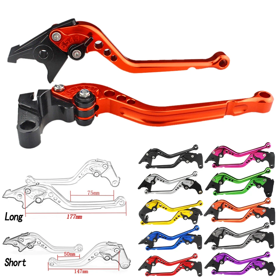 Dlhé a krátke motocykle CNC nastaviteľné páky brzdovej spojky pre Suzuki GSXR600 GSXR750 2004-2005 GSXR 600 750 K4