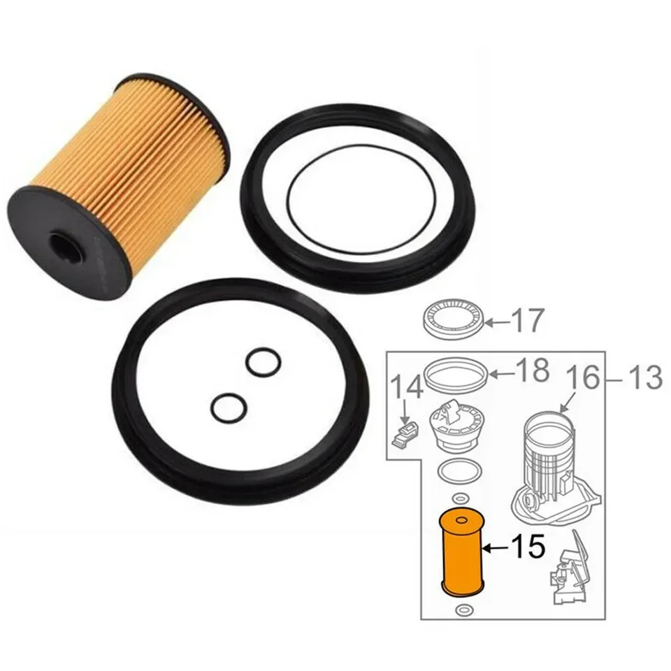 Dlhý palivový filter pre BMW Mini, perfektná výmena náhradných dielov, vhodná pre Cooper R50 R52 R53, OEM číslo 72426642
