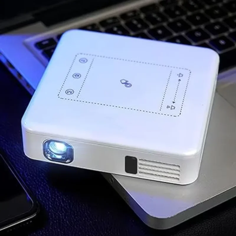 DLP 3D Mini Home Cinema Prenosný DLP Mini projektor 1500 lm 4K Mini inteligentný projektor s Bluetooth