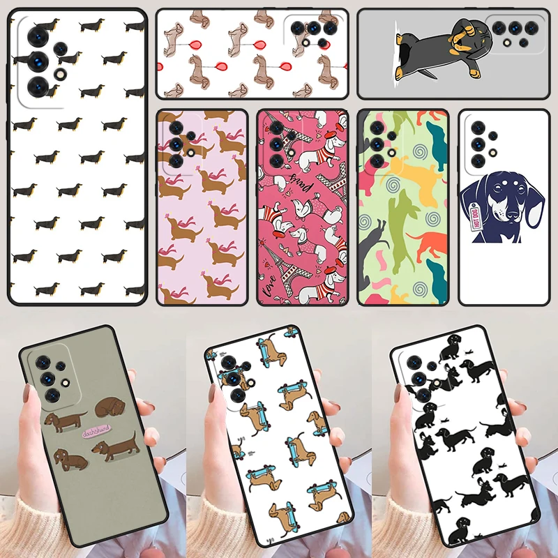 Dláchové klobásy psie psie psie psie umenie pre Samsung A52 A72 A73 A20E A21S A50 A50 A11 A12 A42 A31 A40 A51 A71 A32 A32 A32 A80