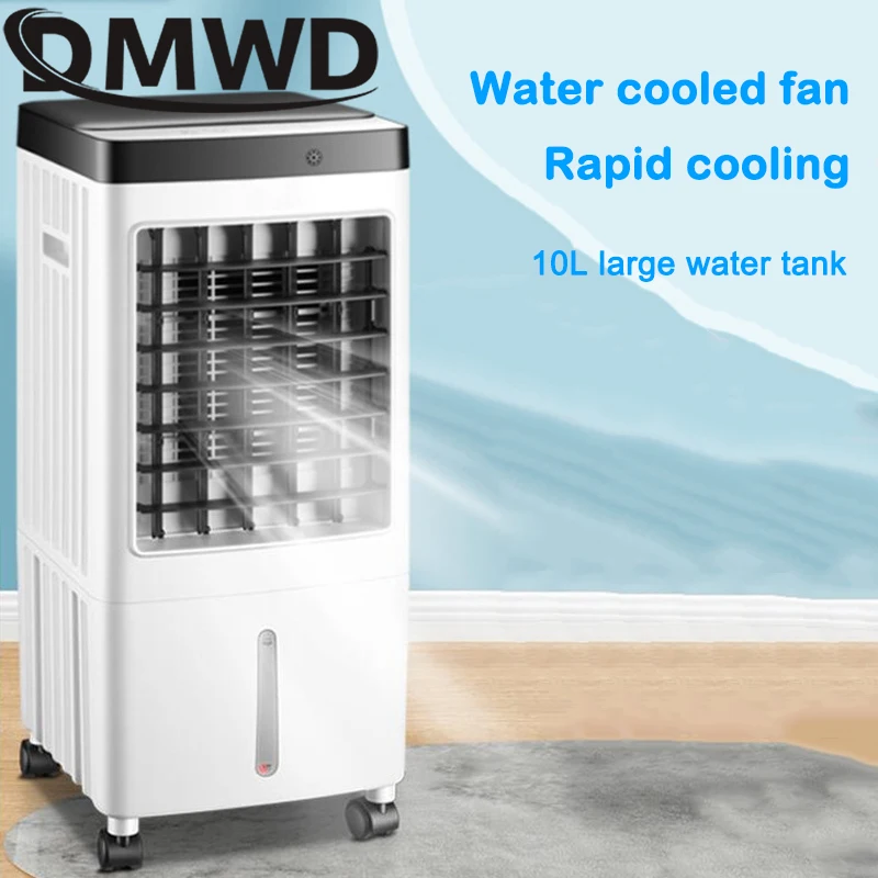 DMWD Elektrický klimatizácia ventilátora Vlhkosť Arktické studené silné ventilátory chladenia vetra diaľkový ovládací ovládač chladený letný chladič 10L