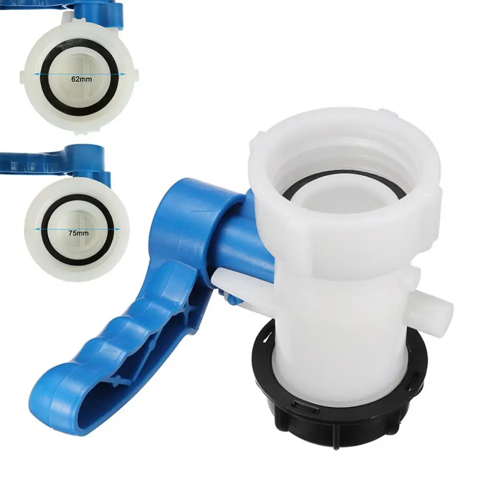 DN40 DN50 62/75 mm IBC Tote Tank Pripojovací ventil vodovodný adaptér voda Adaptér Chemický riadiaci ventil nádrže IBC Nádrž