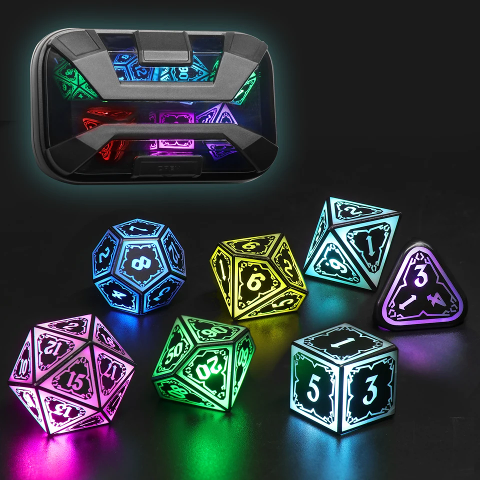 DND DICE Wireless nabíjanie LED kock