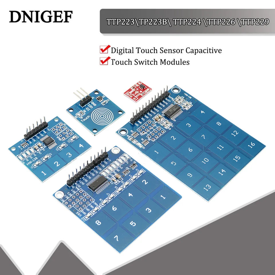 DniGEF TTP223 \ TP223B \ TTP224 \ TTP226 \ TTP229 JOG Digital Touch SNDOR SNDOR 1/4/8/16