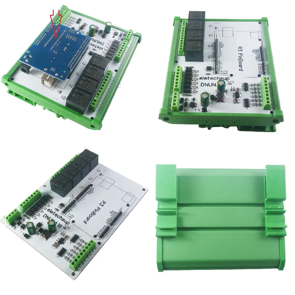 DNUNA16 DC 7-30V 6AI-6DI-4DO Multifunkcia Rozširujúca sa doska pre solárnu batériu Arduino UNO LED
