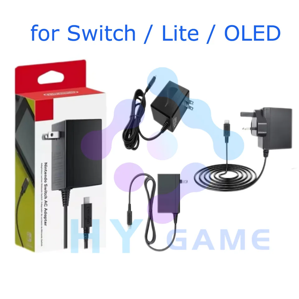 Dobe EÚ/US/UK Plug AC adaptér nabíjačka pre Nintend Switch NS Lite 1.5a 2.6a Cestovná nabíjačka Domov Travel Rýchle nabíjanie USB Typ C