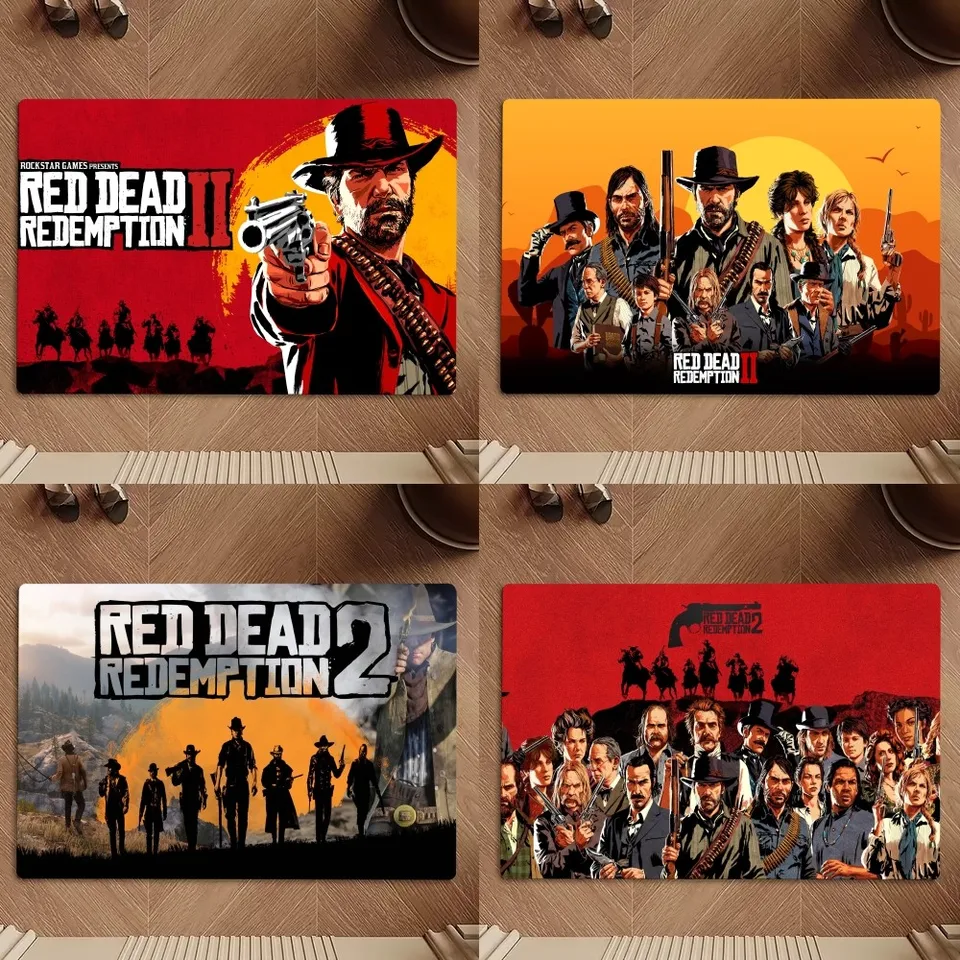 Dobrodružná hra Red Dead Redemption 2 podlahová podlaha spálne kuchynské dvere kúpeľ