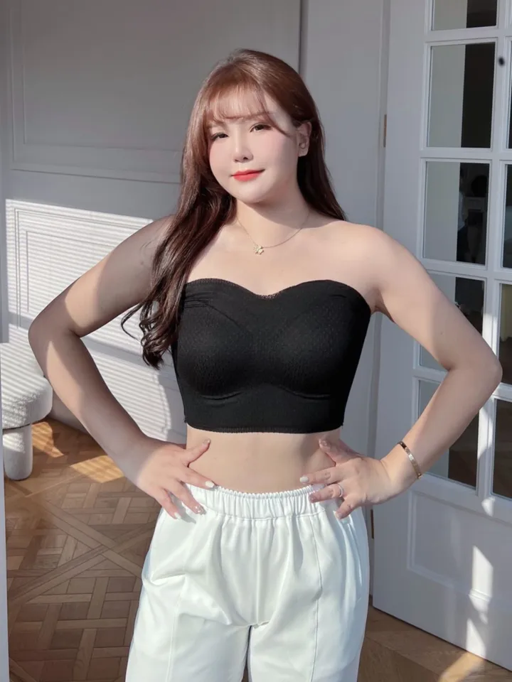 Dobrá kvalita plus veľkosť podprsenky Ženy Summer 2023 Krásne chrbtové proti ramene proti ramene bez ramienok Big Cup Brassiere Curve oblečenie