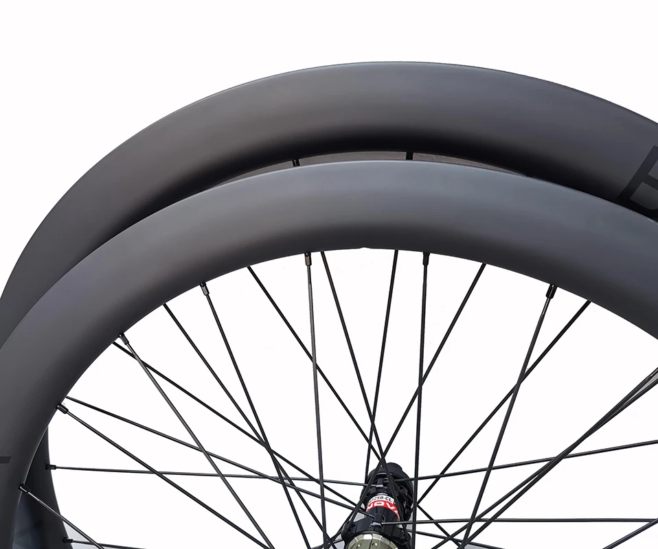 Dobrá šírka 25 mm karbonický cestný bicykel Kliniku iba na okraji 50 mm nálepky na kotúčovú brzdu 700 ° C