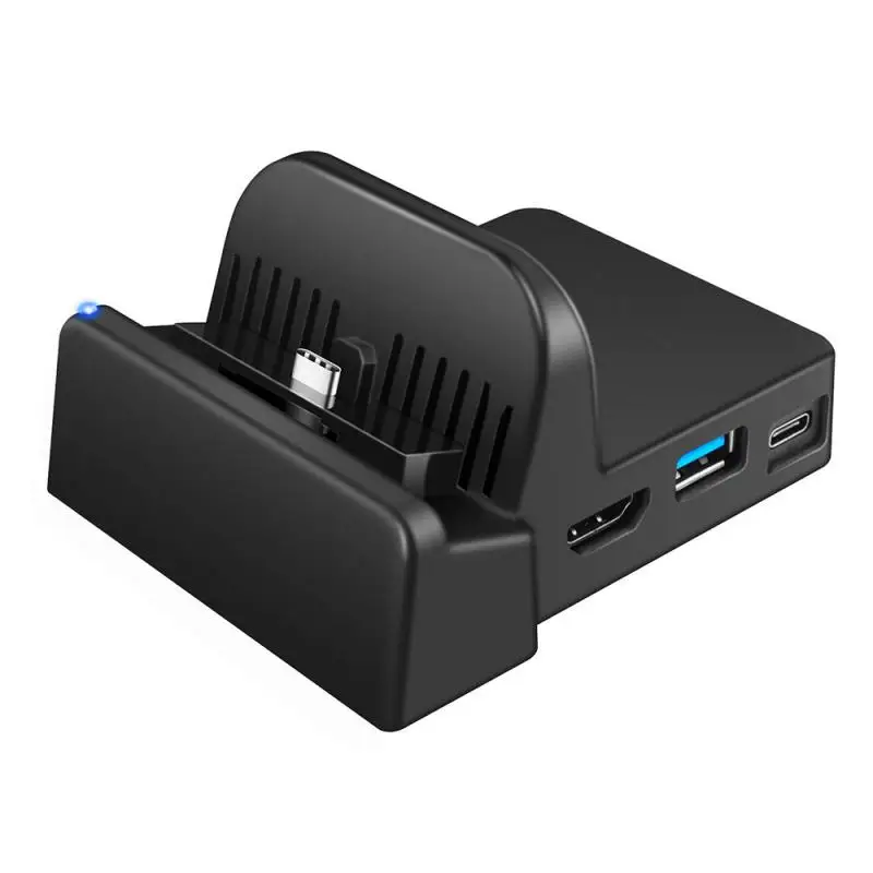 Dock Docking Station pre prepínač/ prepínač OLED model, 4K/ 1080p HDTV TRESTOVANIE TV TV Adaptér prenosné nabíjacie stojan