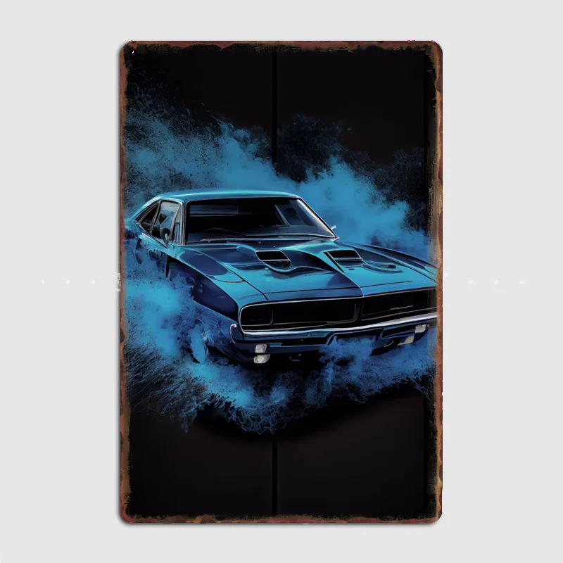 Dodge Charger Daytona Classics Car Retro Metal Sign Plagát Garáž pre interiérovú izbu dekoráciu klubový bar Vlastné cínové domové dekorácie