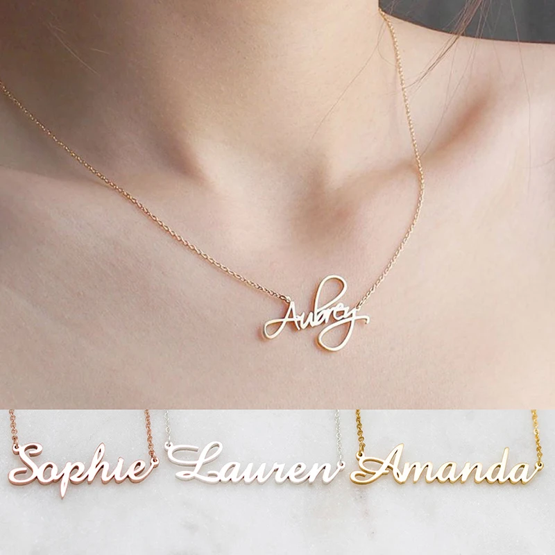 Dodoai vlastné náhrdelníky personalizované meno náhrdelníky šperky osobnosť Letter Choker náhrdelníky s menom pre ženy dievčatá matka
