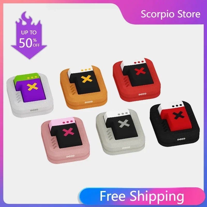 Doio KB01-14 Hliníková zliatina Desktop napájací prepínač Prispôsobený káblový zapínanie externej mini klávesnice Plug and Play bez nastavenia