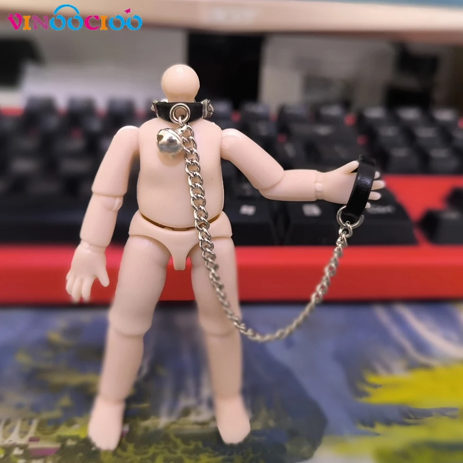 Dojky pre bábiky pre obojok na reťaze s kľudom pre bábiky ob11 s oloveným lanom 1/12 BJD Doll Diev